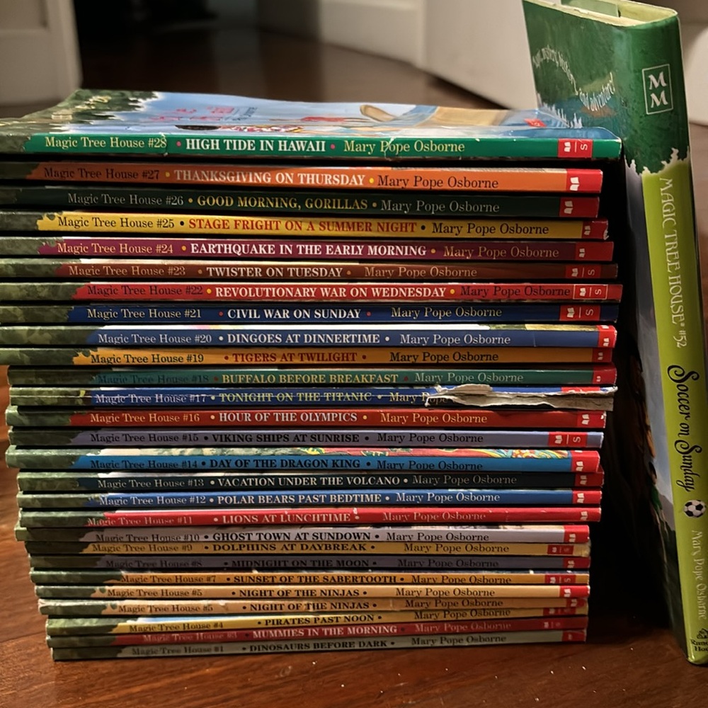 Magic Tree House Paperback Book Set (Total of 28 books including #52 Hardback)